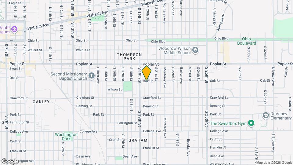 501 S 20th St Map and Location Details