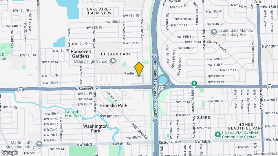 1050 NW 23rd Terrace Map and Location Details