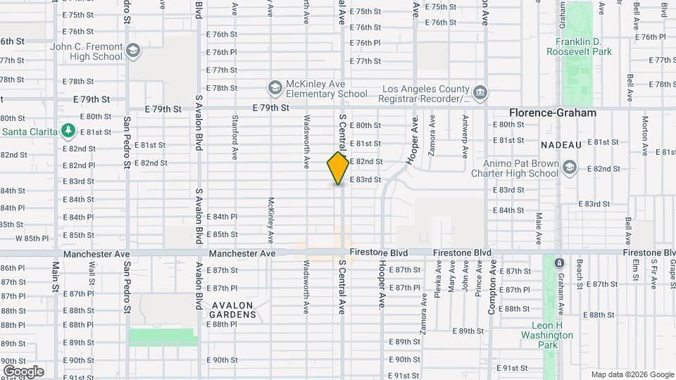 8315 S Central Ave, Unit 3 Mapa y Detalles de la Ubicación