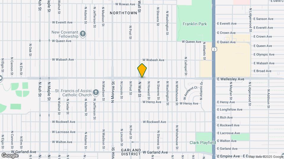 4620 N Wall St Map and Location Details