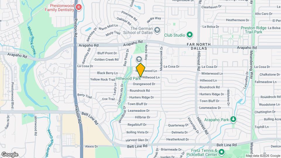 6646 Hillwood Ln Map and Location Details