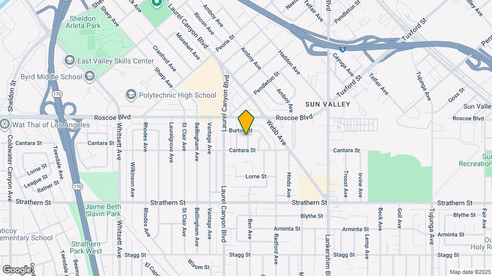 8227 Ben Ave Map and Location Details