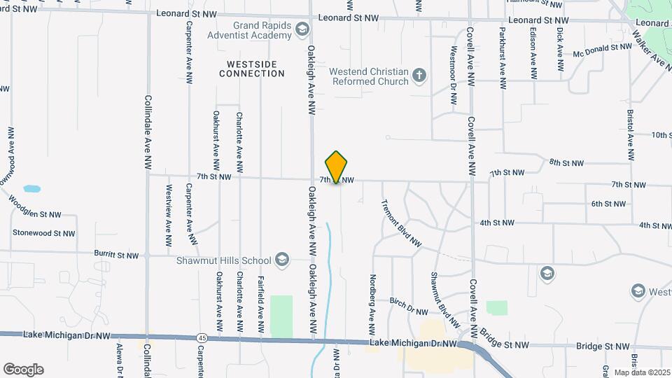745 Northrup Ave NW Map and Location Details