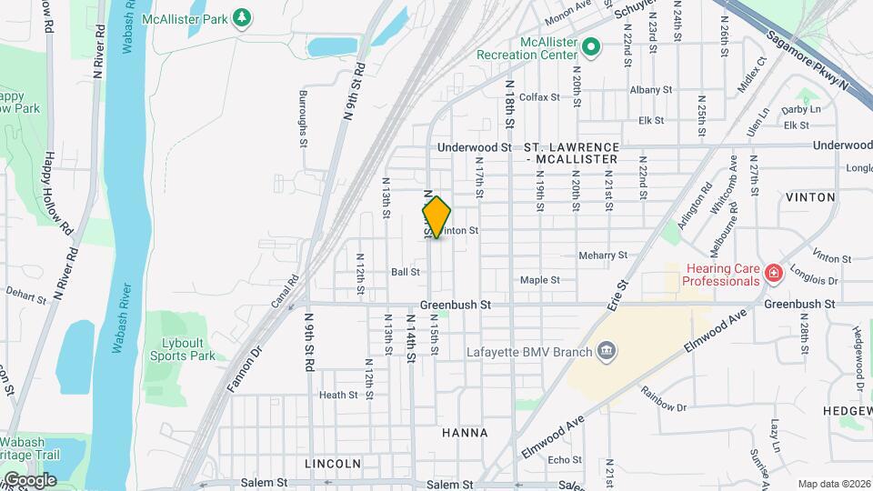 1629 N 15th St Map and Location Details