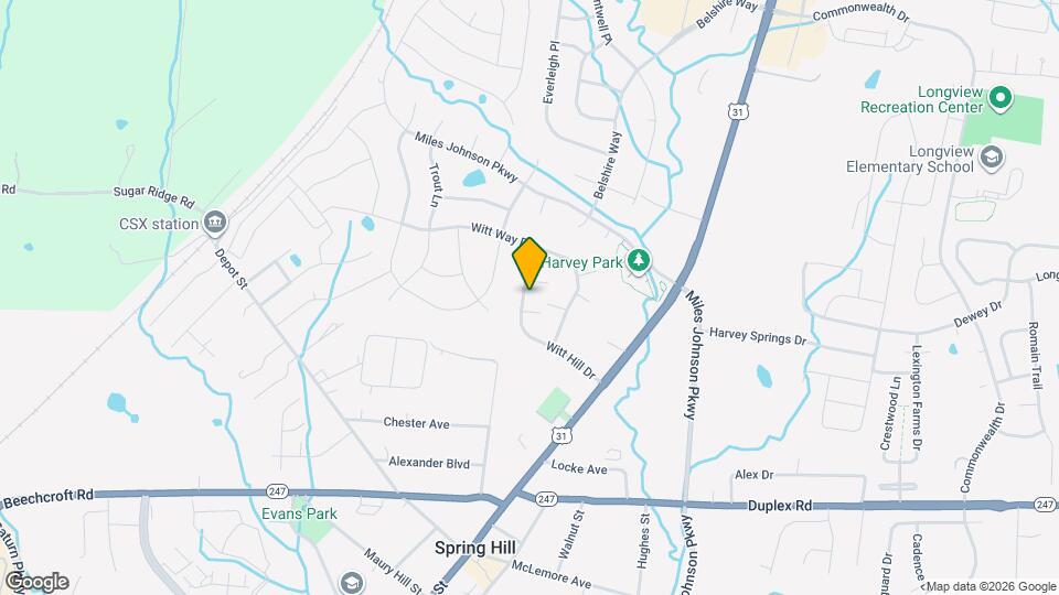 1680 Witt Hill Dr Map and Location Details