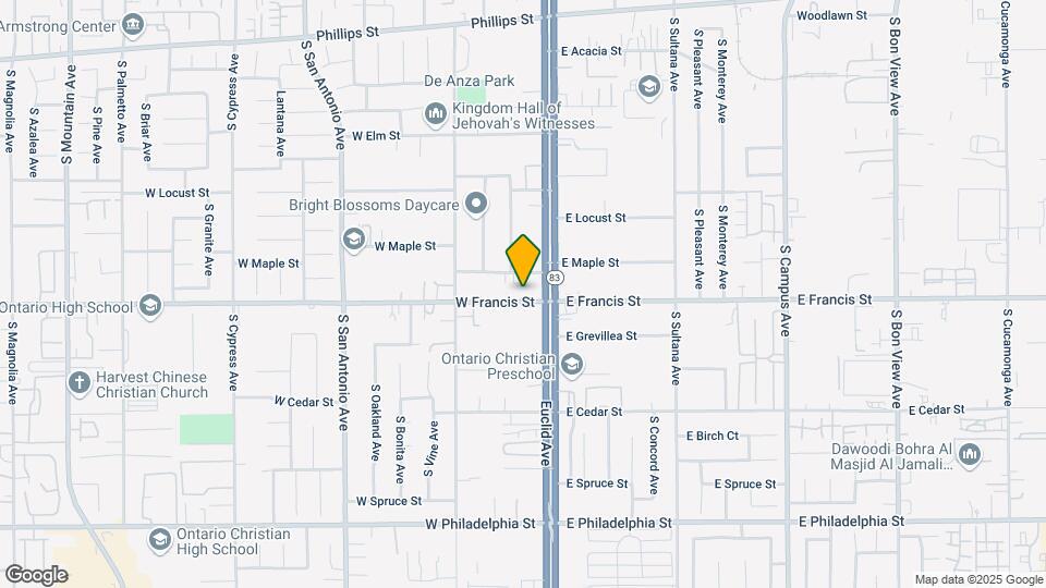 126 W Francis St Mapa y Detalles de la Ubicación