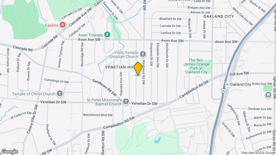 1372 Lockwood Dr SW Map and Location Details