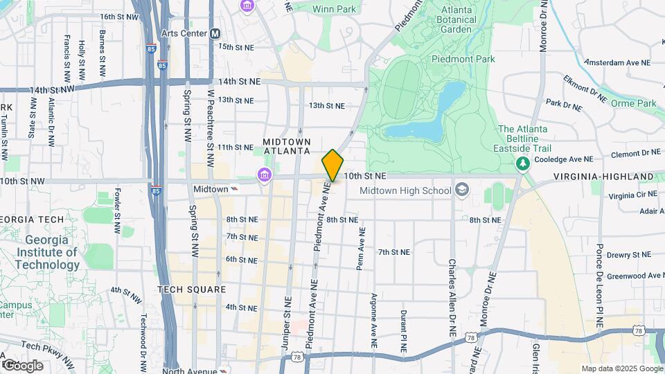 971 Piedmont Ave NE Map and Location Details