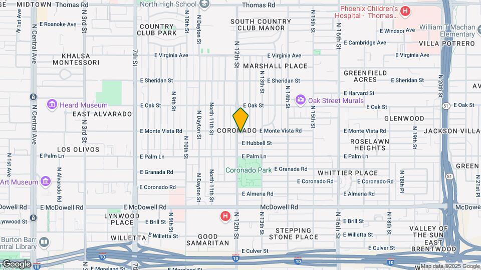 2039 N 12th St Map and Location Details