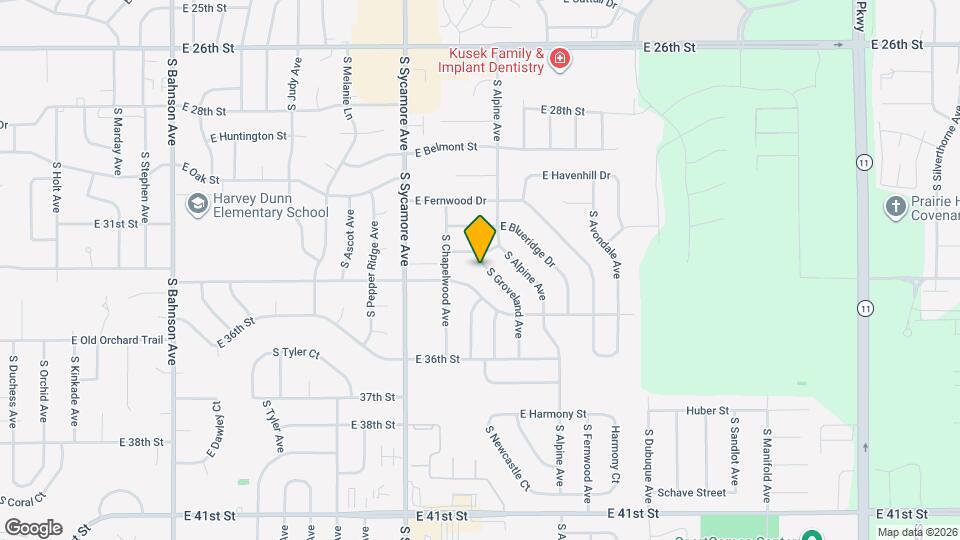2509 S Groveland Ave Map and Location Details