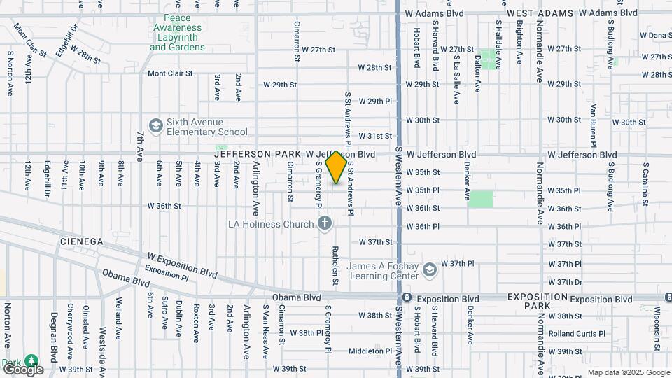 1823 W 35th St Mapa y Detalles de la Ubicación
