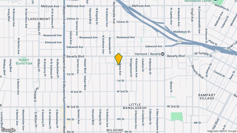 173 N Mariposa Ave Mapa y Detalles de la Ubicación