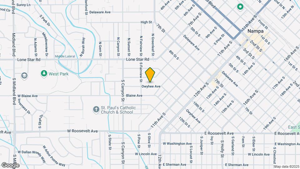 128 Owyhee Ave Map and Location Details