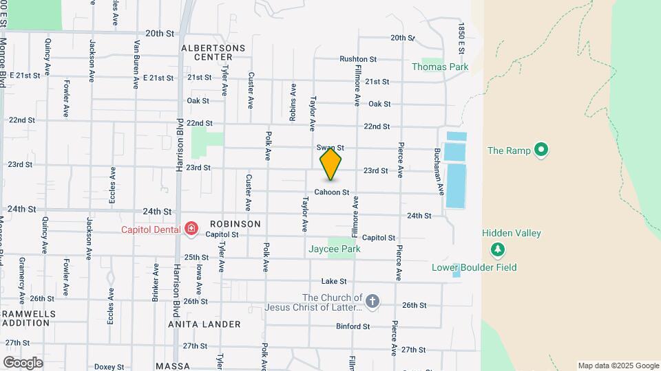 1548 Cahoon St Map and Location Details
