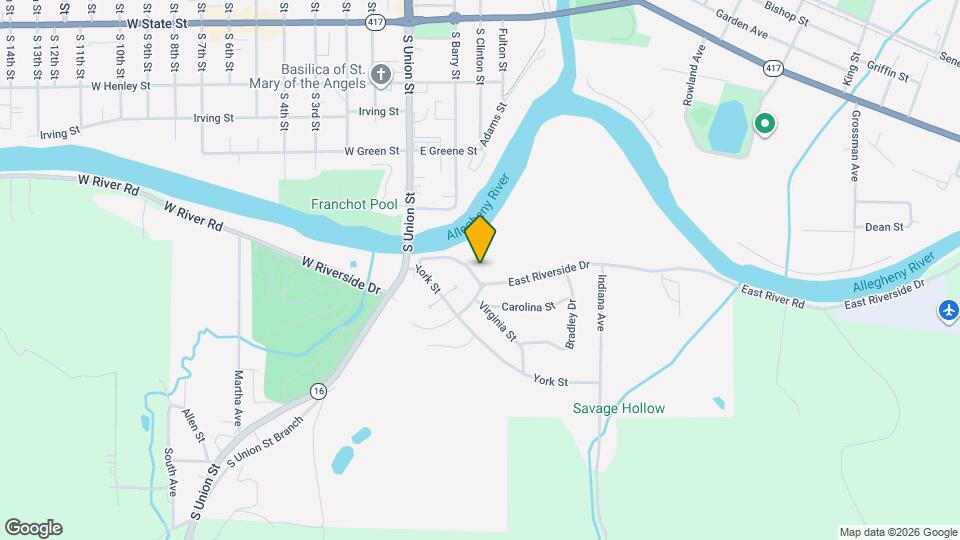 139 E Riverside Dr Map and Location Details