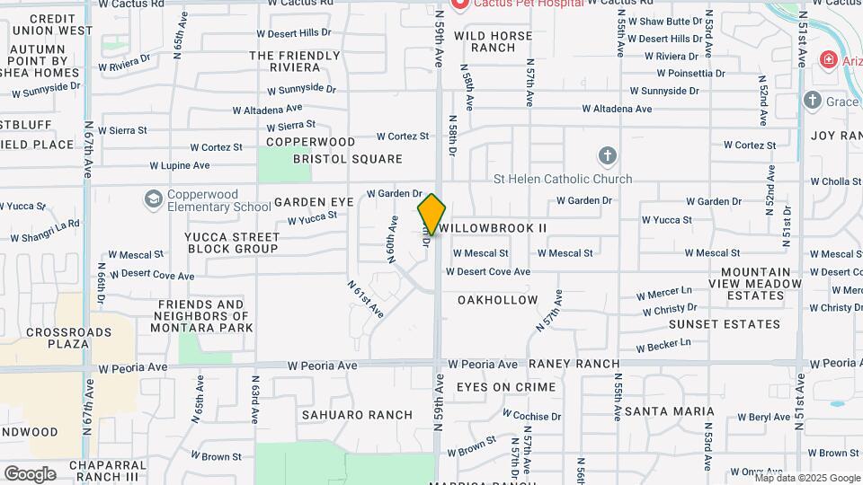 11027 N 59th Dr Map and Location Details