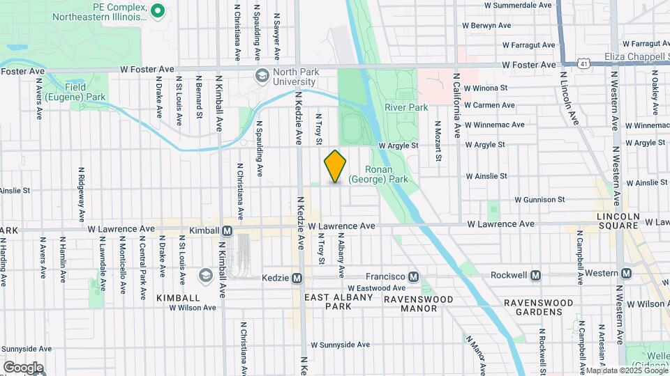 4856 N Albany Mapa y Detalles de la Ubicación