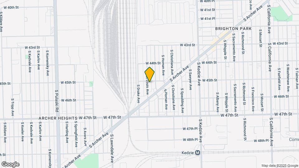 4505 S St Louis Ave Map and Location Details