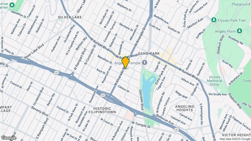 916 N Alvarado St Map and Location Details