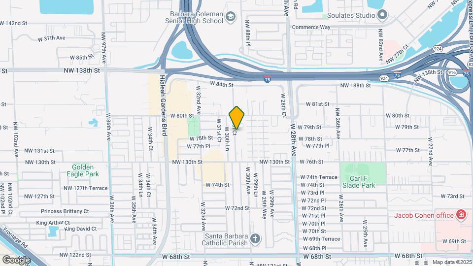 7835 W 30th Ct Map and Location Details