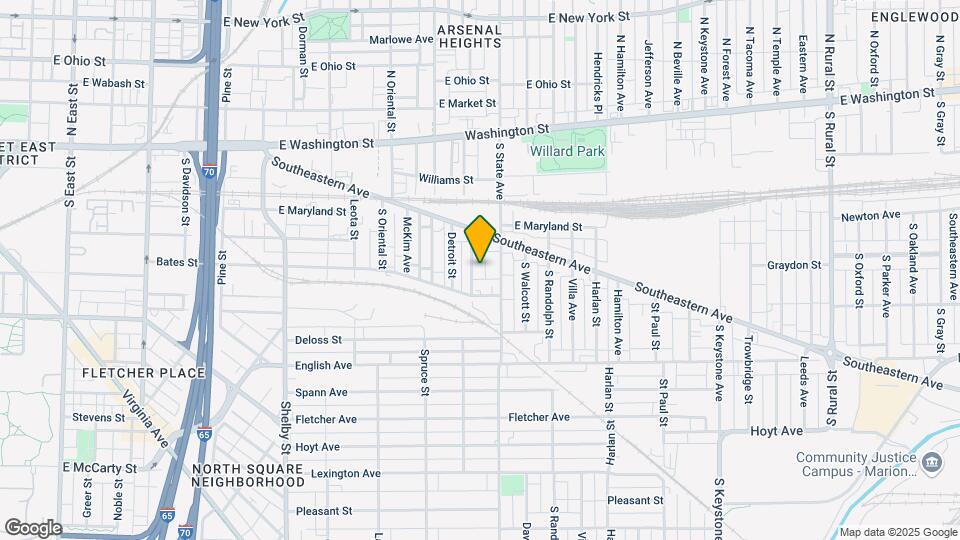 229 S Summit St Map and Location Details
