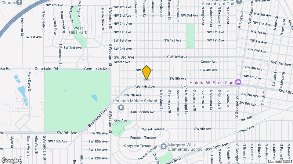 505 S Prospect St Map and Location Details