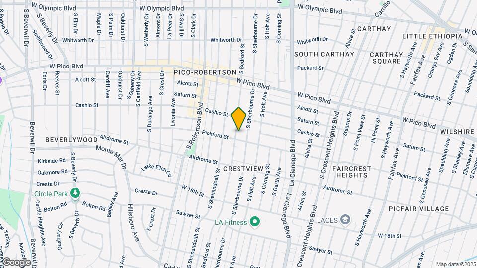 1534 S Bedford St Map and Location Details