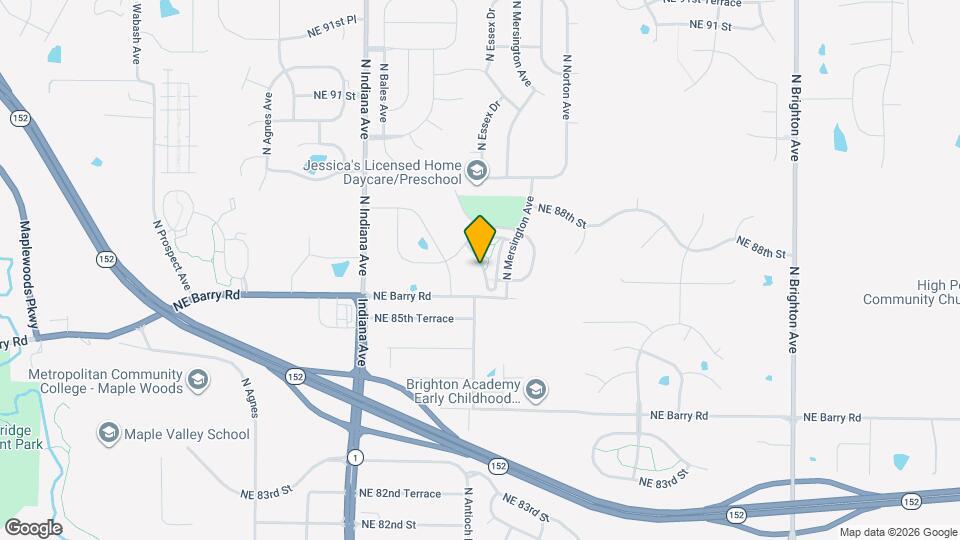 8626 N Cleveland Ln Map and Location Details