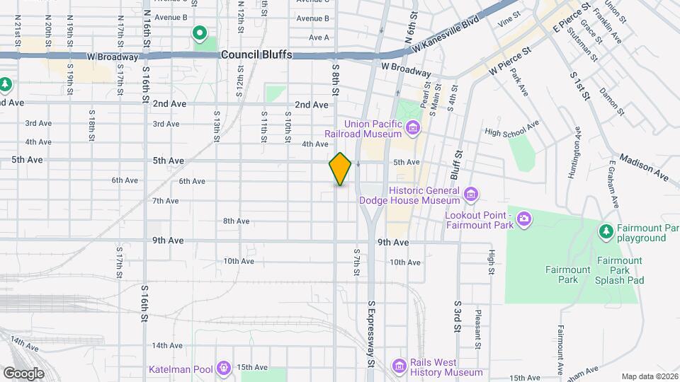 609 S 8th St Map and Location Details