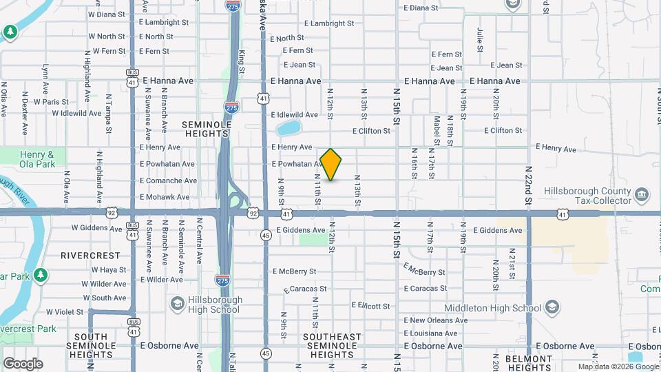 1209 E Comanche Ave Map and Location Details