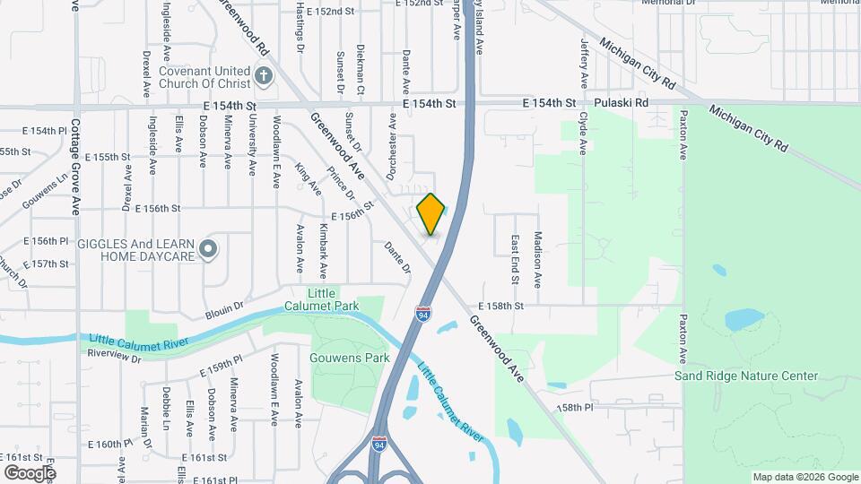 1527 Berg Dr, Unit 1 East Map and Location Details