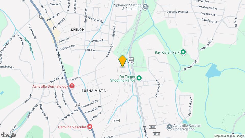 1075 Sweeten Creek Rd Map and Location Details