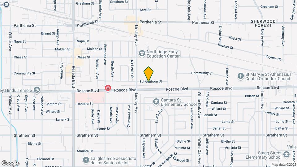18012 Schoenborn St Mapa y Detalles de la Ubicación