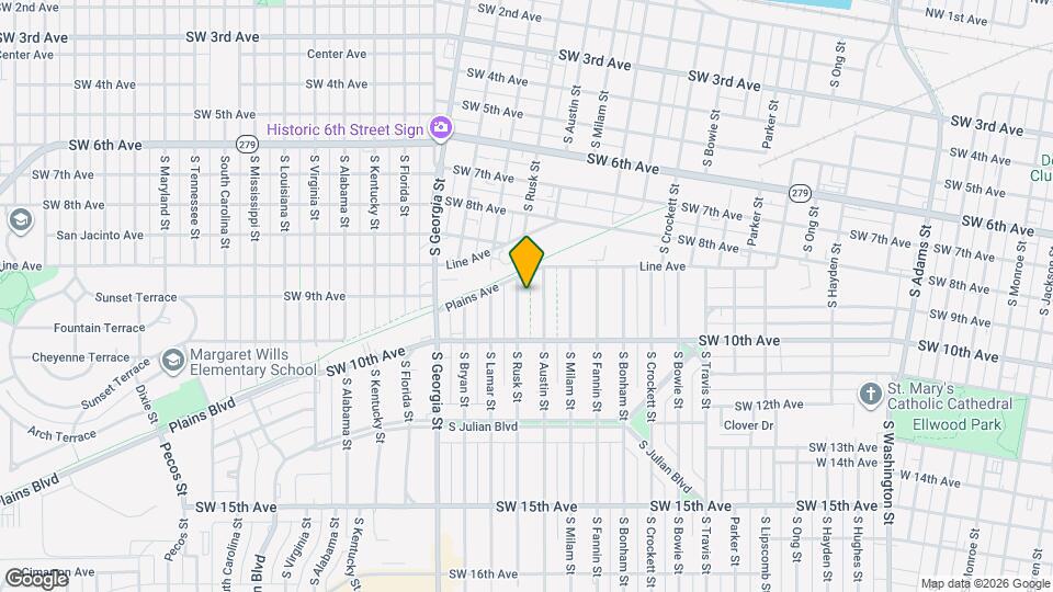 913 S Rusk St Map and Location Details