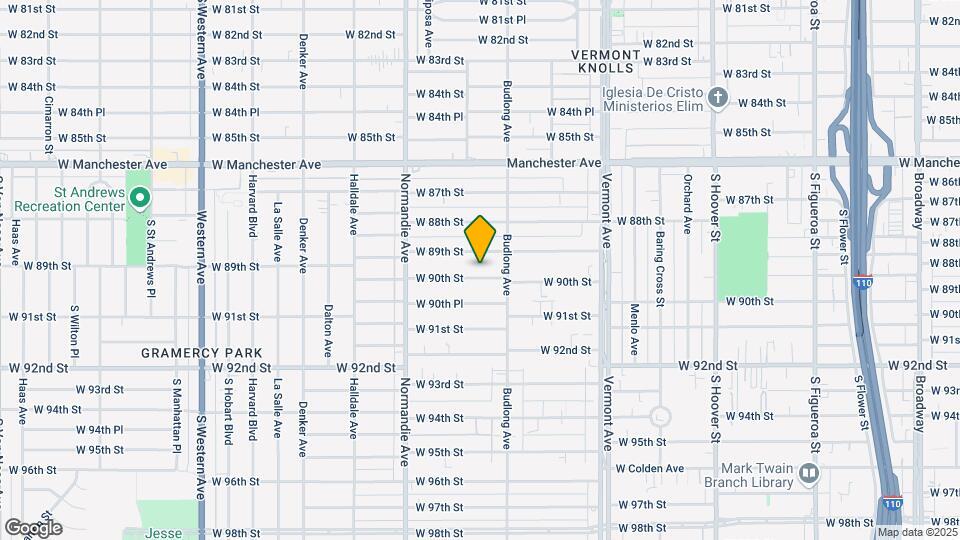 1225 W 90th St Map and Location Details