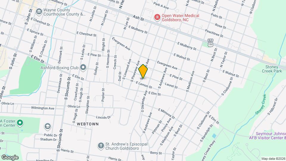 404 S Audubon Ave Map and Location Details