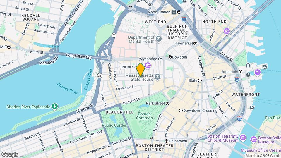 31 Pinckney St Map and Location Details