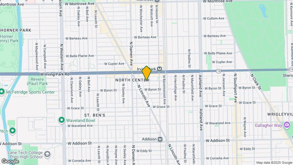 1913 W Larchmont Ave Mapa y Detalles de la Ubicación