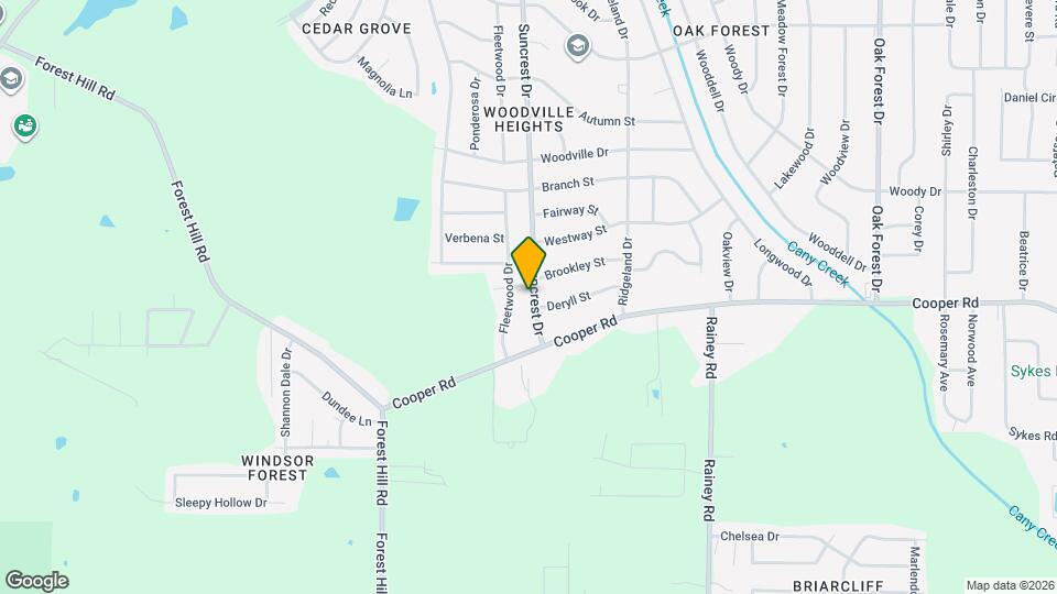 3341 Suncrest Dr Map and Location Details