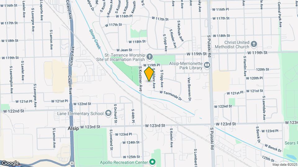 12026 S Kildare Ave Map and Location Details