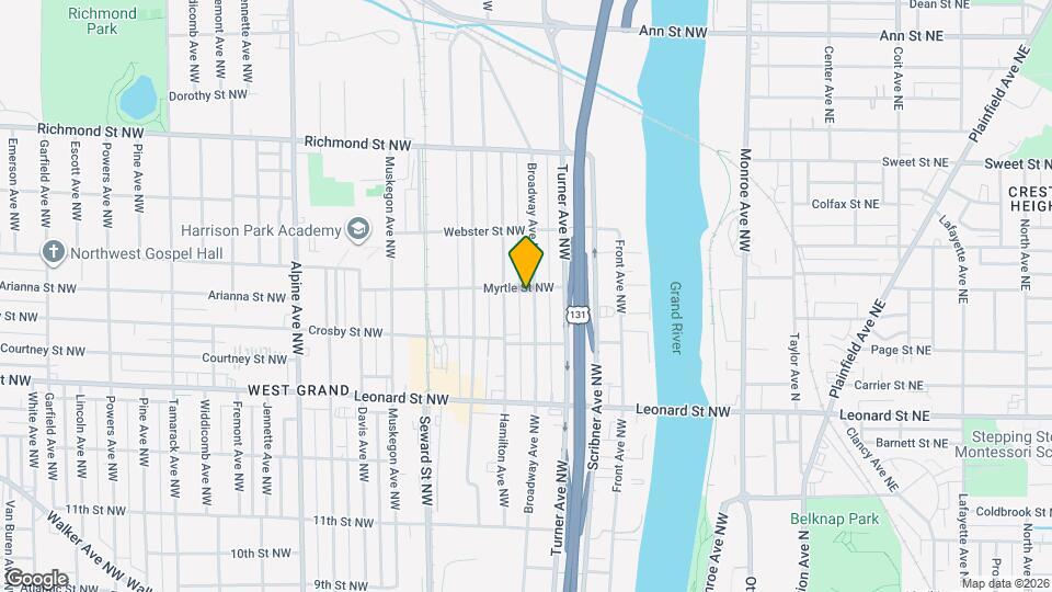 1345 Broadway Ave NW Map and Location Details