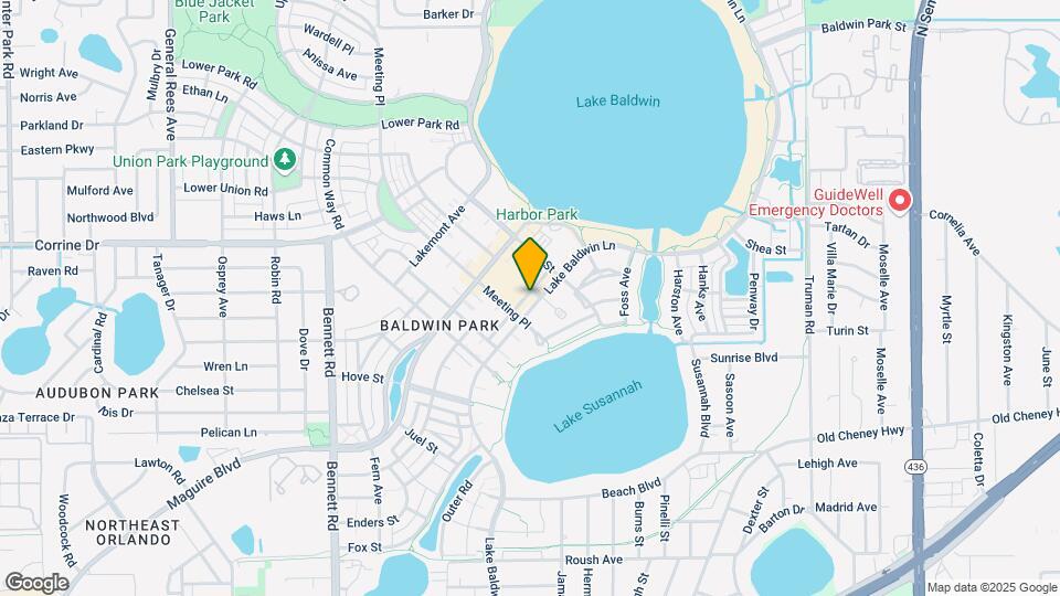 1460 Lake Baldwin Ln Map and Location Details