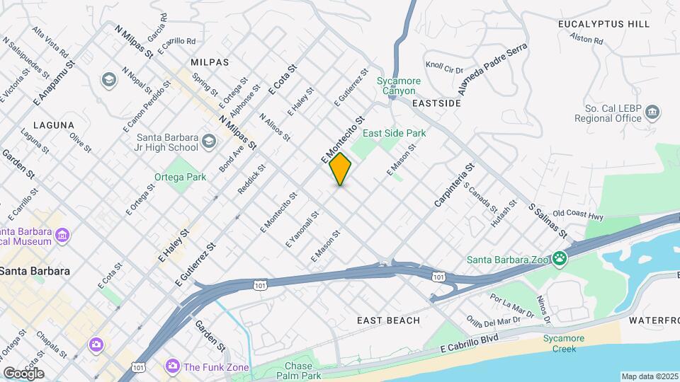 135 N Alisos St Map and Location Details