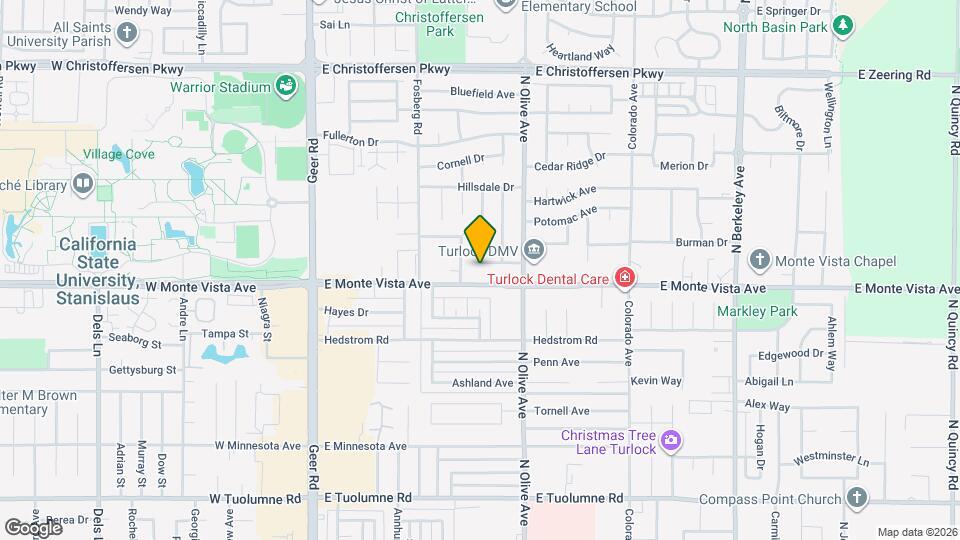 630 Newcomb Ave Map and Location Details