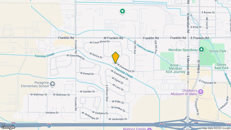1033 W Pennwood St Map and Location Details