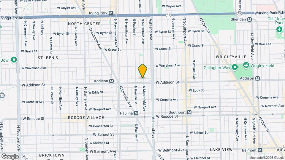 1634 W Addison St, Unit 1634 W. Addison 1R Map and Location Details