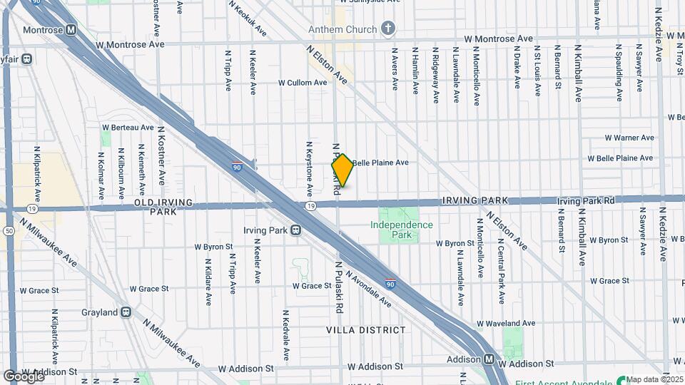 4015 N Pulaski Rd Map and Location Details
