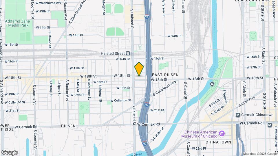 724 W 18th St Map and Location Details
