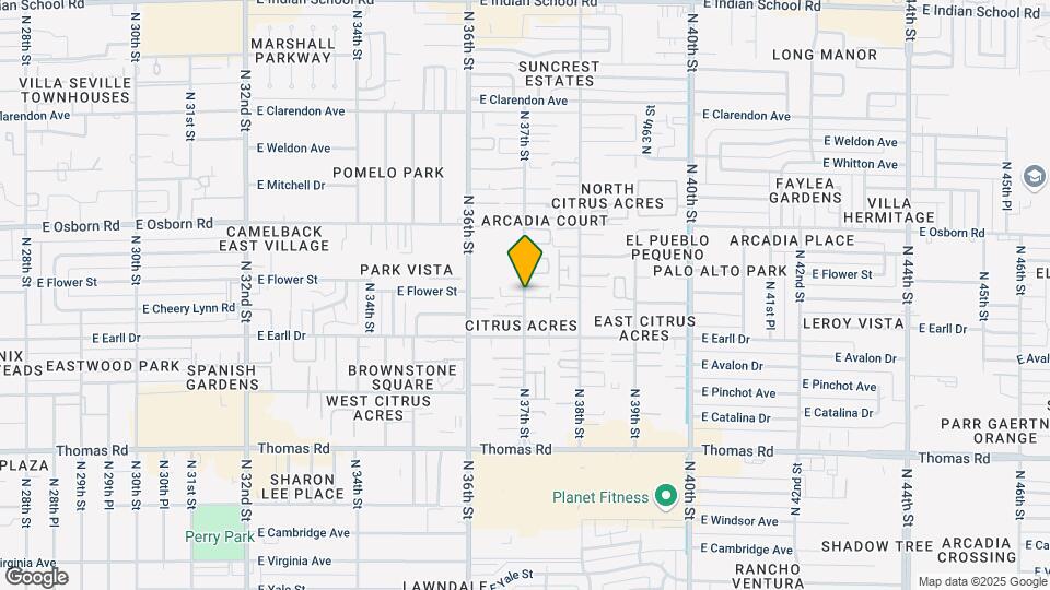 3141 N 37th St Map and Location Details