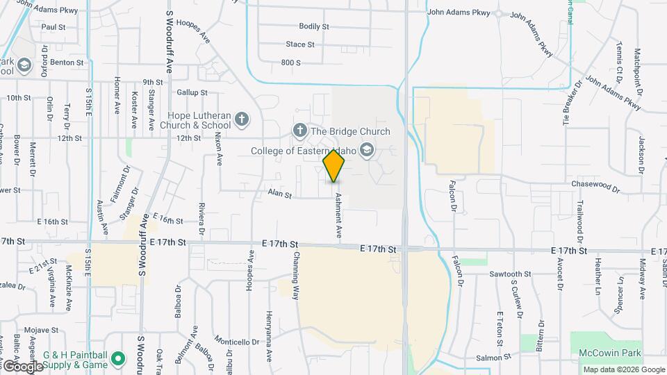 1420 Ashment Ave Map and Location Details